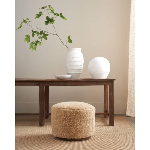 Picture of Shearling Leather Rocco Ottoman